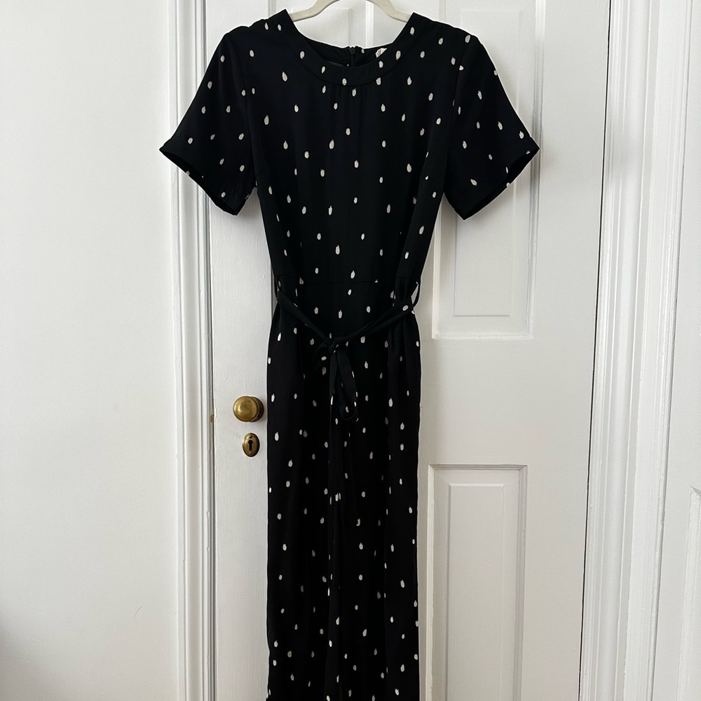 Mo:vint Polka Dot Smudge Jumpsuit